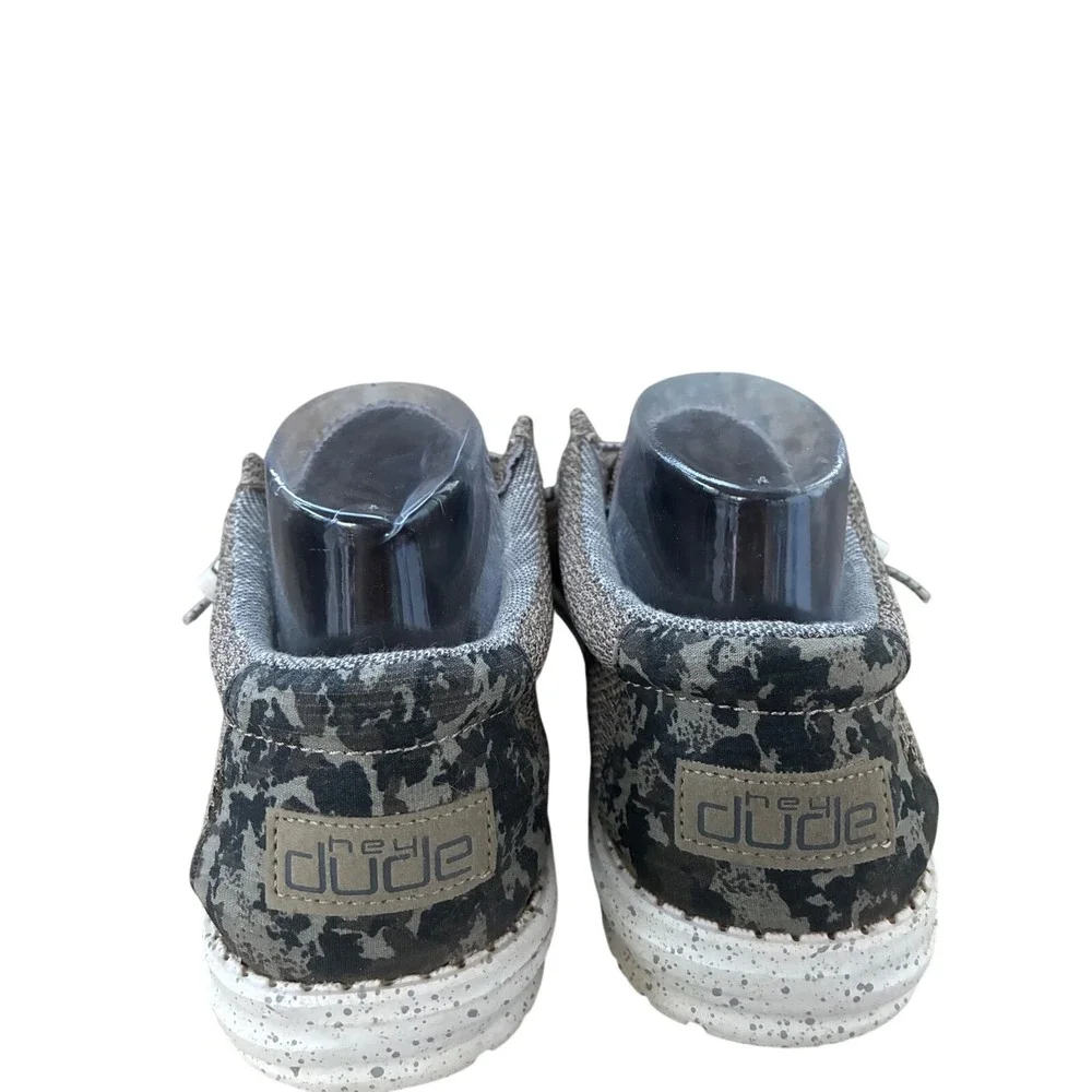 Hey Dude Wally Sox Brown Camo Knit Slip On Loafers Mens‎ 8